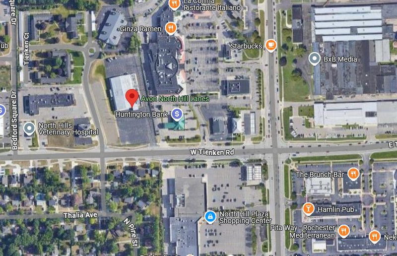 Avon North Hill Lanes - Aerial Map